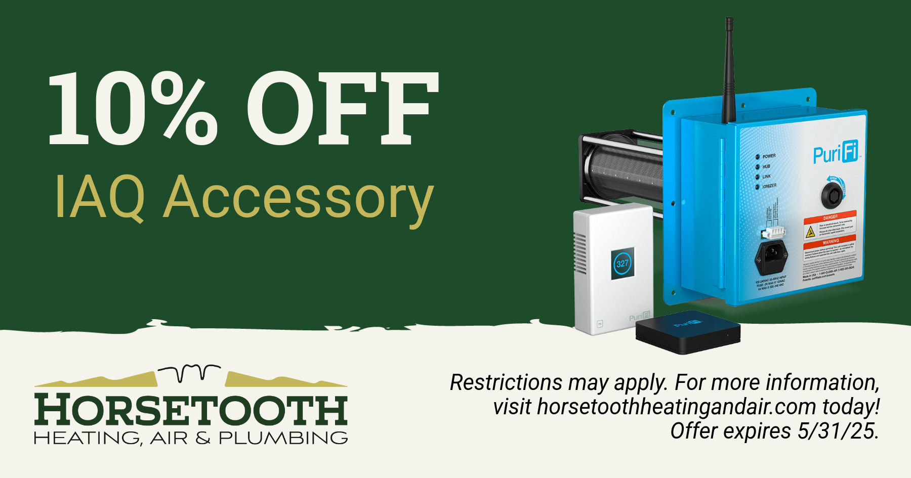 10% off IAQ Accessory.